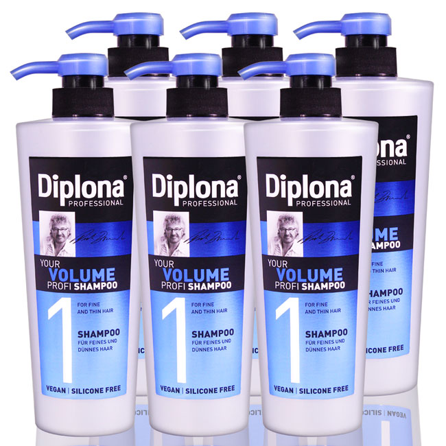 德國Diplona豐盈亮采洗髮精600ml(買五送一超值組)