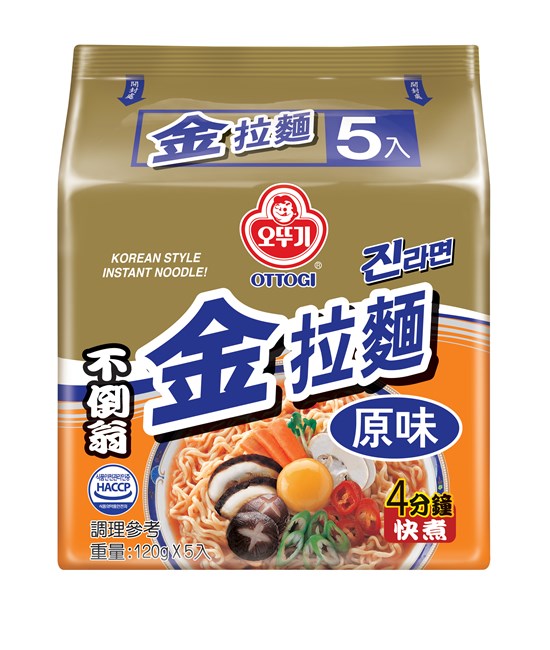 OTTOGI不倒翁 金拉麵 原味(120gx5入)