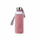 【CookPower鍋寶】玻璃隨手瓶570ML-粉色(含瓶套)GS-0570P product thumbnail 1