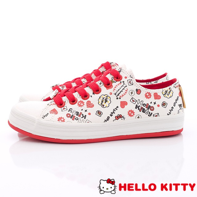 Hello Kitty-凱蒂彩繪休閒款-NI14106白(女段)