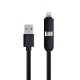 Hi-WELL iPhone 6/5S/MIRCO USB 二合一高速品味傳輸充電線 product thumbnail 1