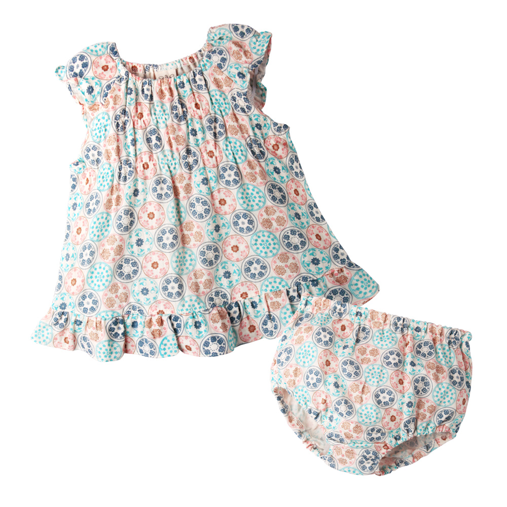 baby童衣 嬰兒套裝 森林系背心上衣裙+麵包褲61041