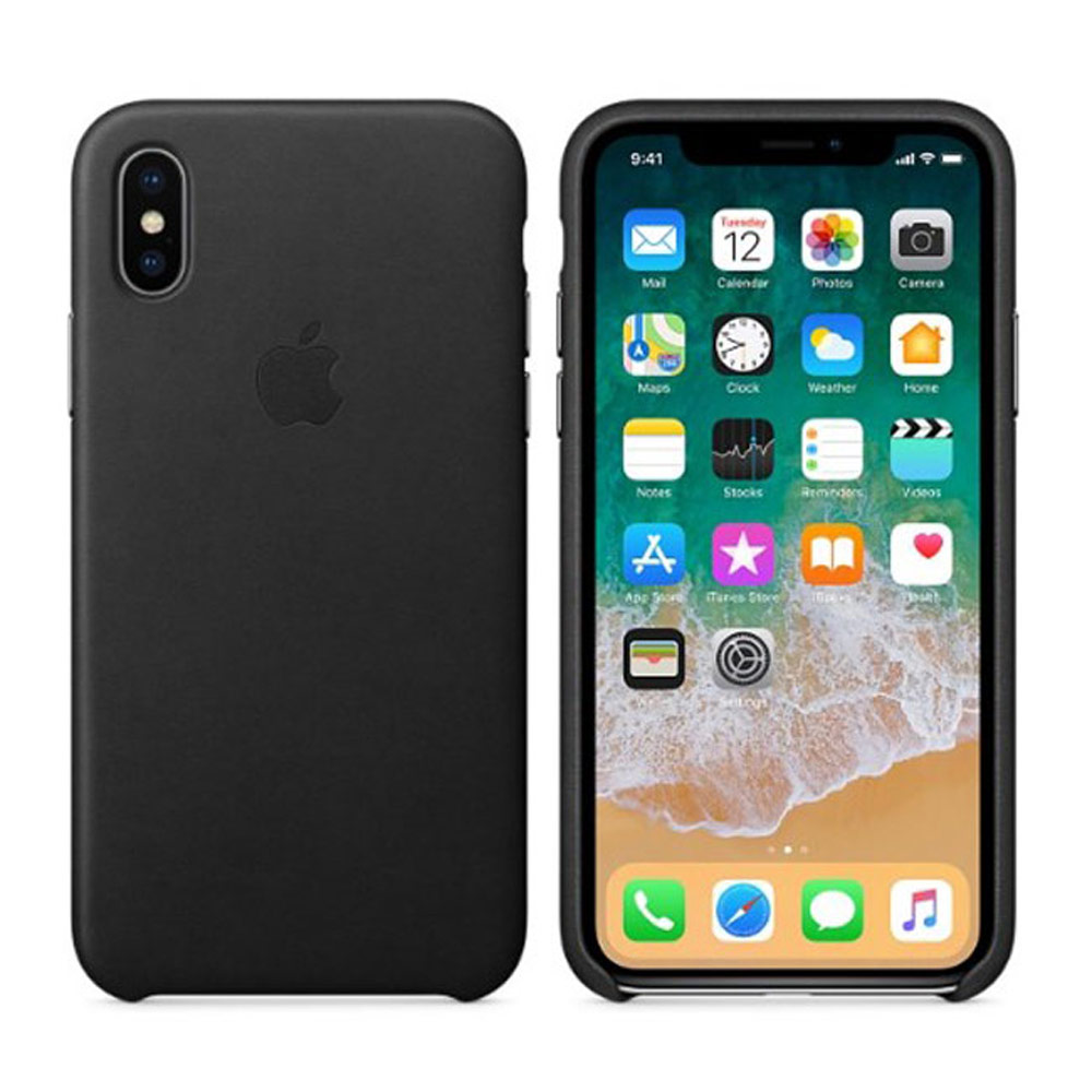 Apple 原廠 iPhone X 皮革護套 ( 黑 )