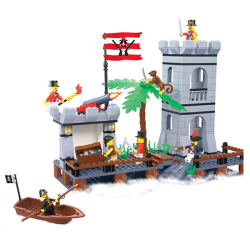 海盜樂園 益智趣味DIY積木組裝遊戲組 349PCS