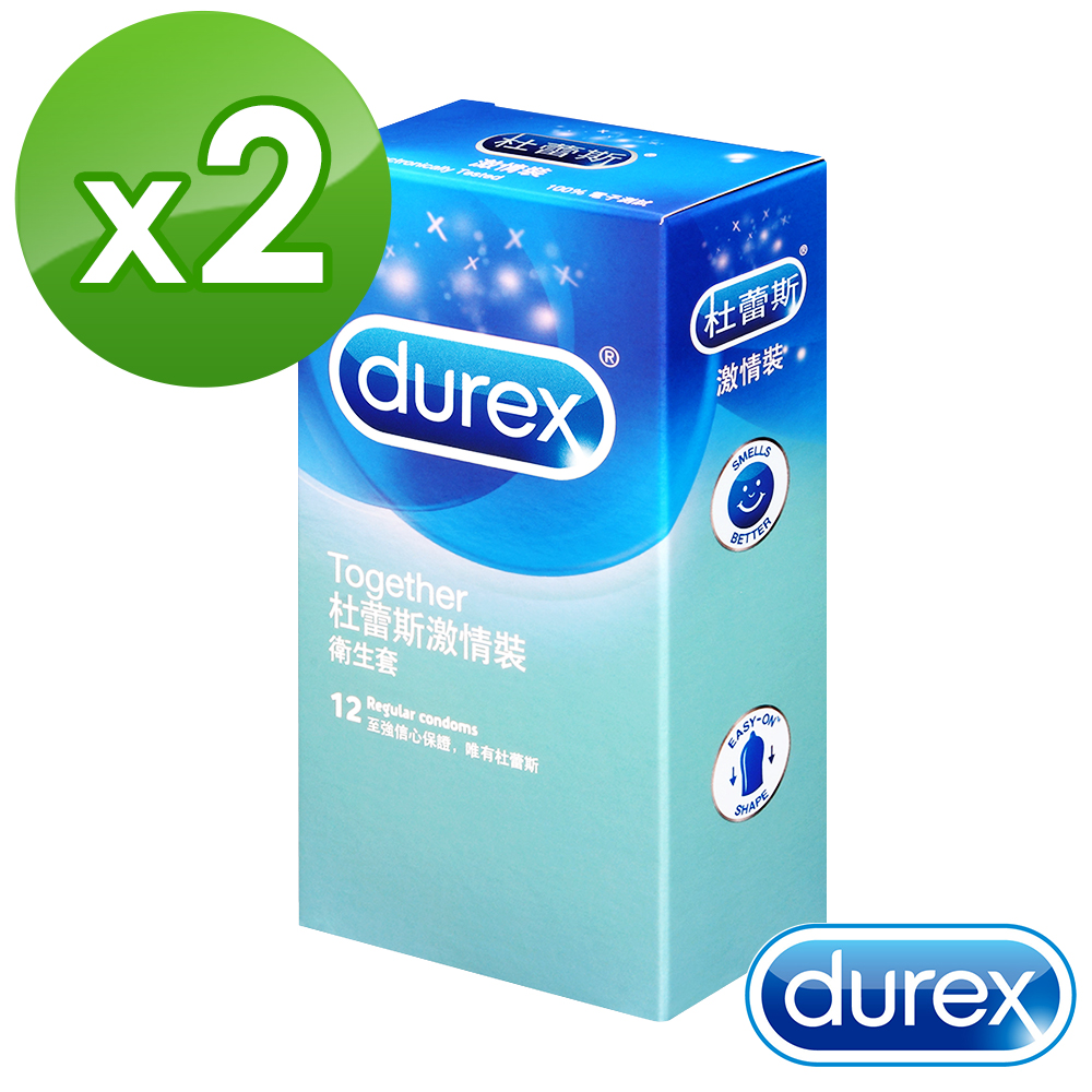 DUREX杜蕾斯 激情裝保險套(12入x2盒)