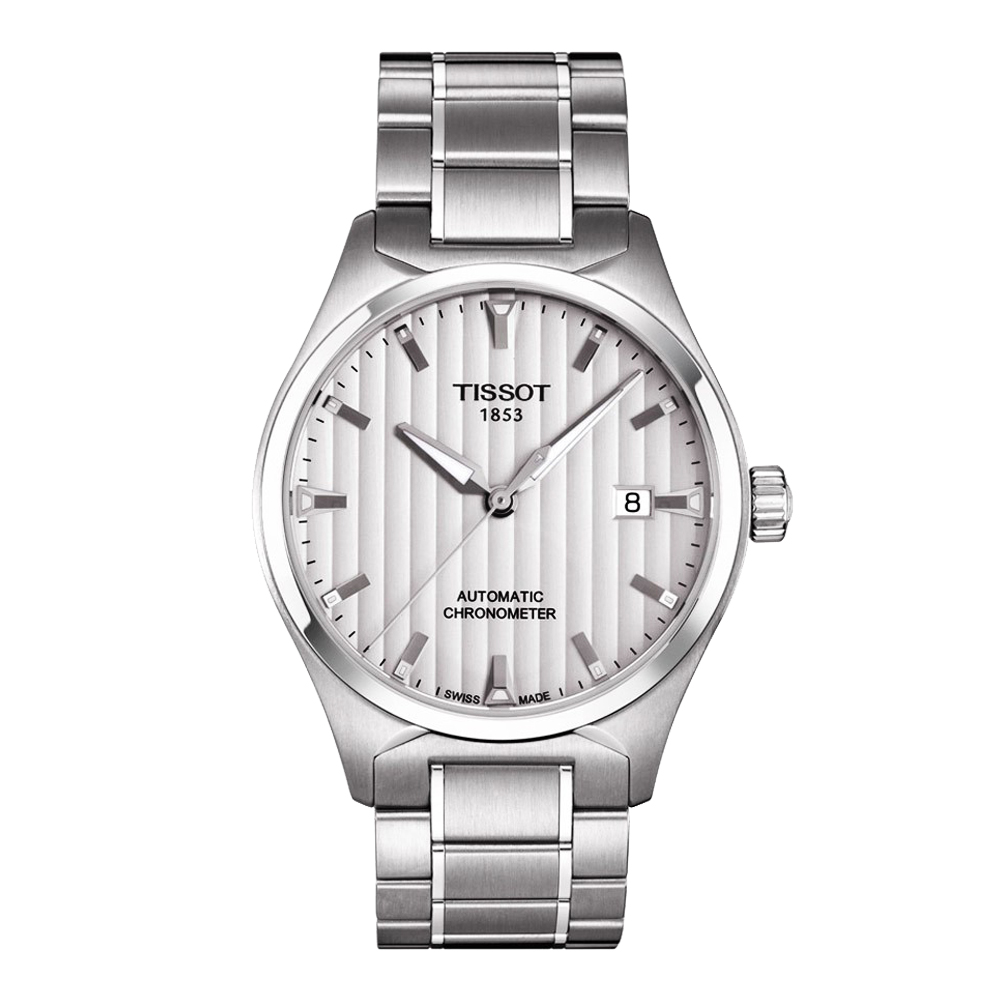 TISSOT 天梭 官方授權 T-Tempo C.O.S.C. 天博系列機械腕錶-銀/39mm T0604081103100