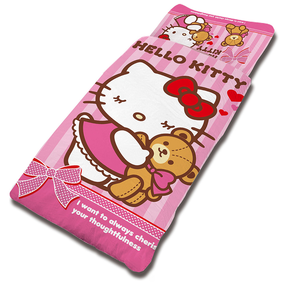 【享夢城堡】HELLO KITTY 我愛麻吉熊系列-兒童睡袋