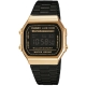 CASIO 經典時尚城市數位錶(A-168WEGB-1B)-黑色X金框/36.3mm product thumbnail 1