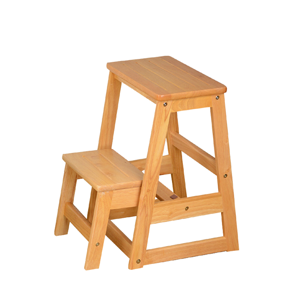 Boden-可羅實木二層收合樓梯椅-40x37x55cm