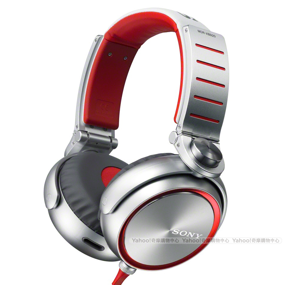 SONY MDR-XB920 重低音線控耳罩耳機-紅