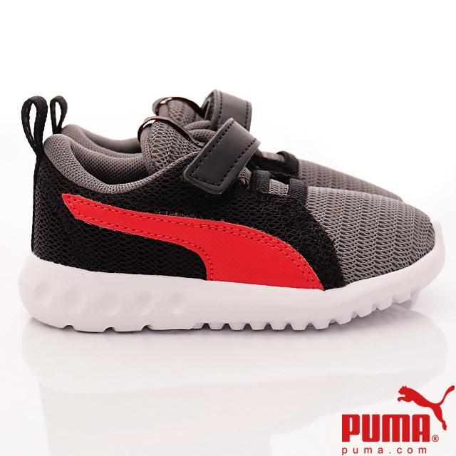PUMA童鞋 輕量針織潮流款 90074-07 黑灰 (小童段)