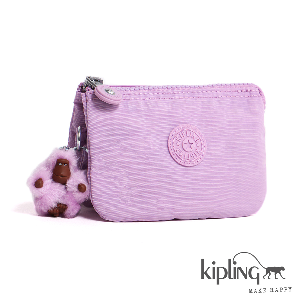 Kipling 零錢包 紫丁香素面