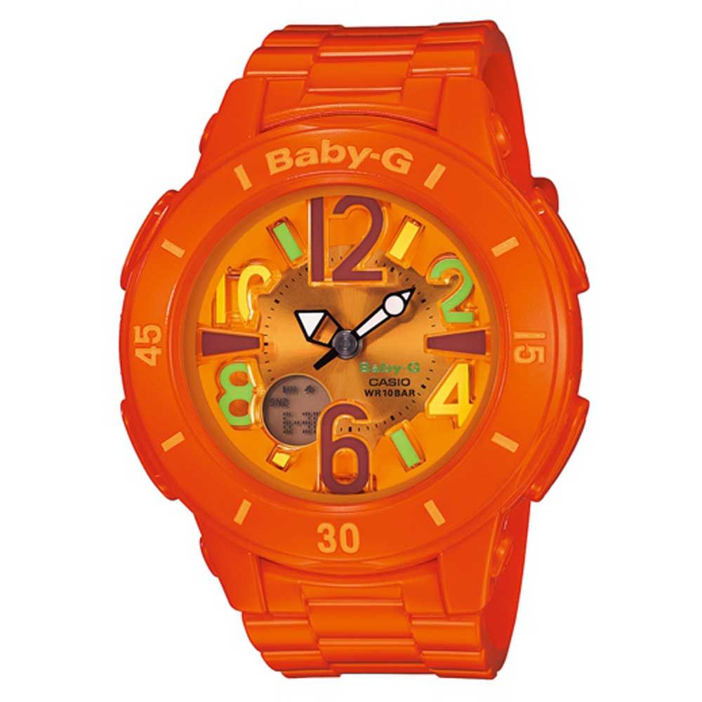 BABY-G 霓虹照明潛水型日出日落色澤概念錶(BGA-171-4B2)-亮橘/42.2mm
