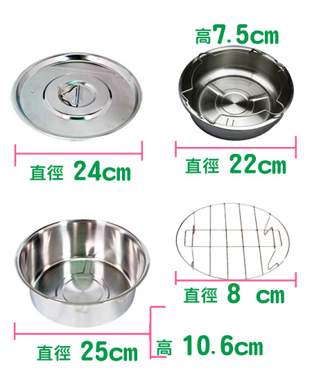 天蠶 露營廚房兩用304不鏽鋼超值鍋組