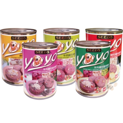 聖萊西Seeds YOYO 愛犬機能餐罐 375g 隨機混搭 48罐組