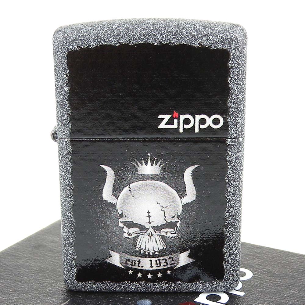 【ZIPPO】美系~Skull Crown-皇冠骷髏圖案設計打火機