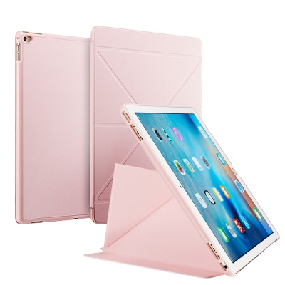 G-case Apple iPad Pro 9.7吋簡約V折側翻休眠皮套