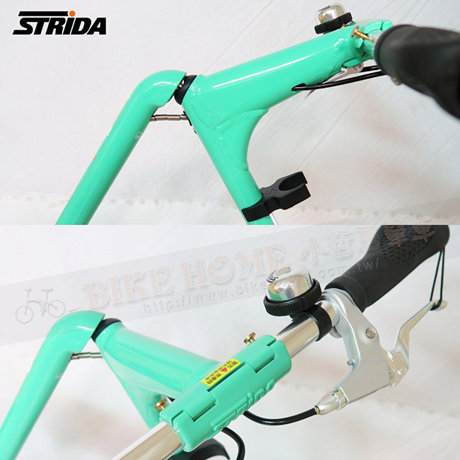 STRiDA 速立達 18吋SX 折疊碟剎單車(三角形單車)截色橘-薄荷綠