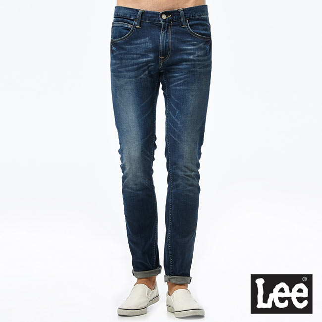 Lee 牛仔褲 709低腰合身小直筒牛仔褲- 男款-淺藍