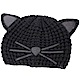 KARL LAGERFELD Choupette 金蔥細節黑色貓咪造型針織帽 product thumbnail 1