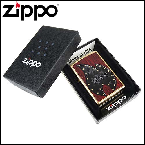 【ZIPPO】美系~Leather Flame-皮革火焰圖案設計打火機