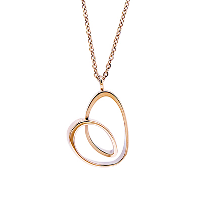 Calvin Klein CK Jewellery WARM 溫情系列愛戀湧現玫瑰金項鍊