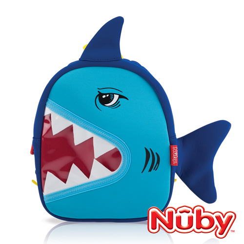 Nuby 3D立體防水背包-鯊魚(18M+)