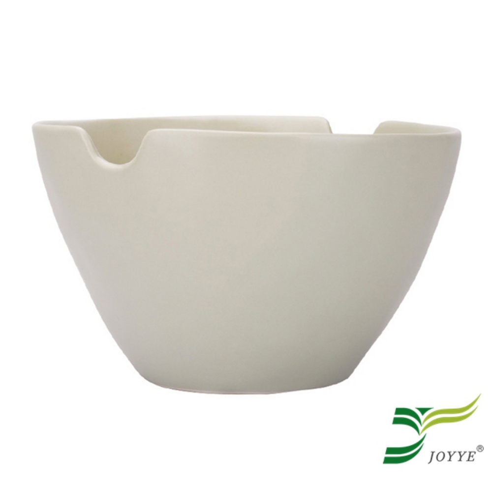 JOYYE陶瓷餐具 自然初語手捏麵碗-綠色