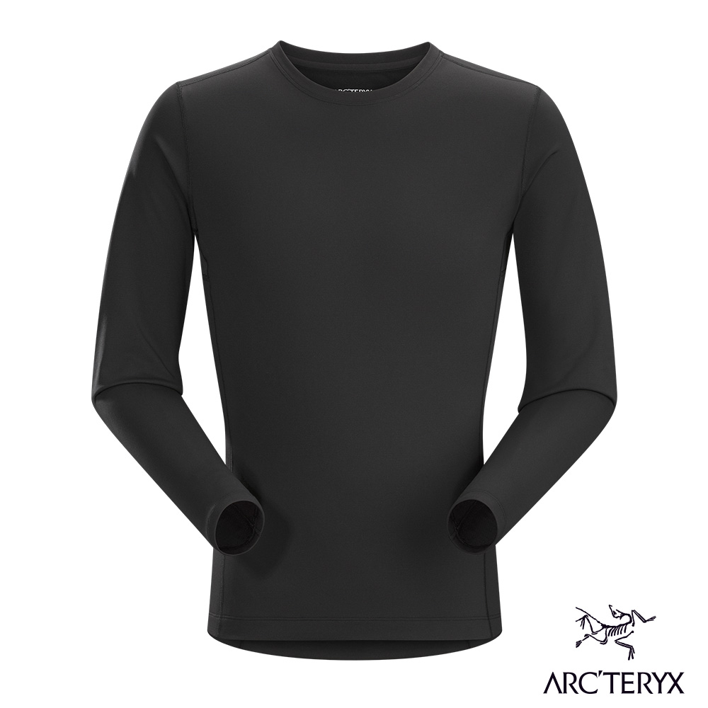 Arcteryx 始祖鳥 男 Phase AR 保暖內層圓領衫 黑