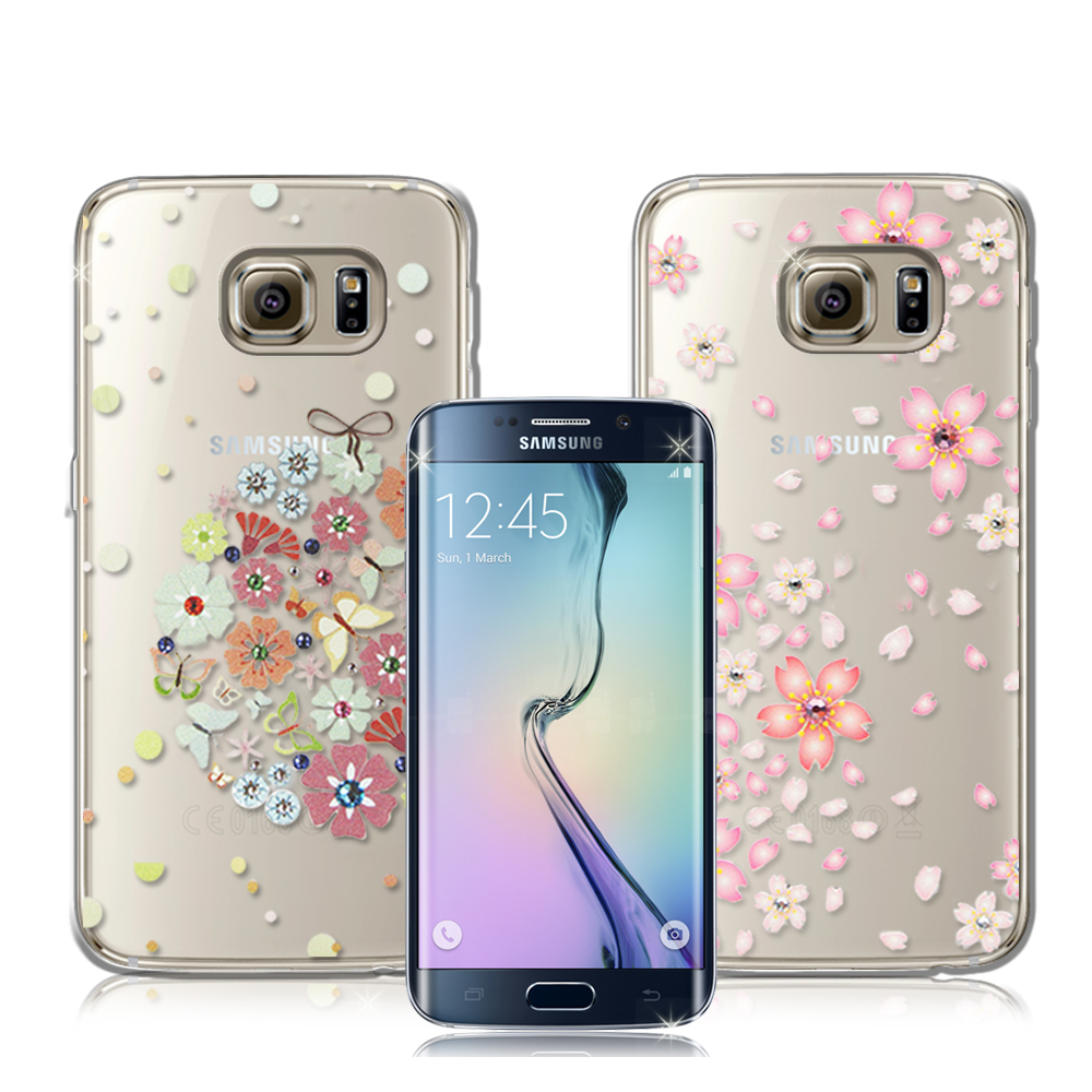 PGS施華洛世奇彩鑽 SAMSUNG S6 Edge 花語水晶保護殼