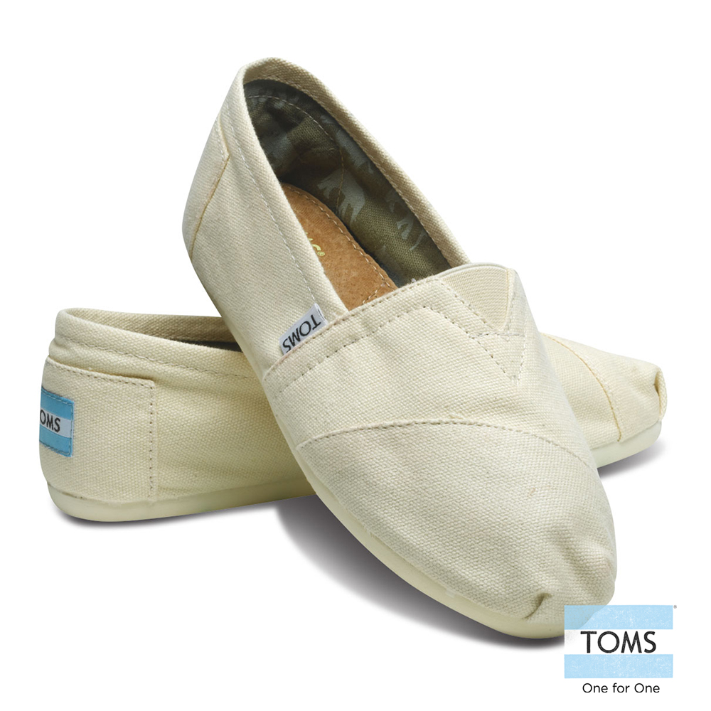 TOMS 經典帆布懶人鞋 男款(米白)