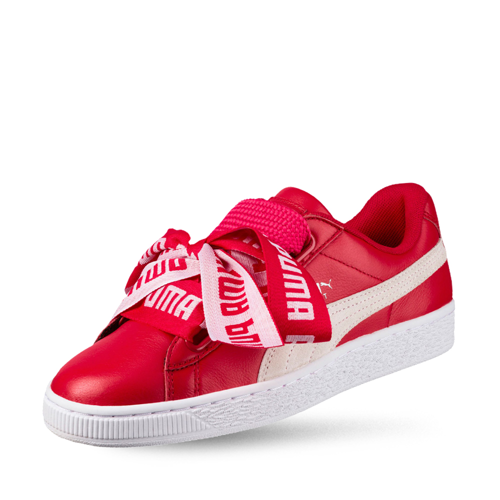 puma basket heart weiß