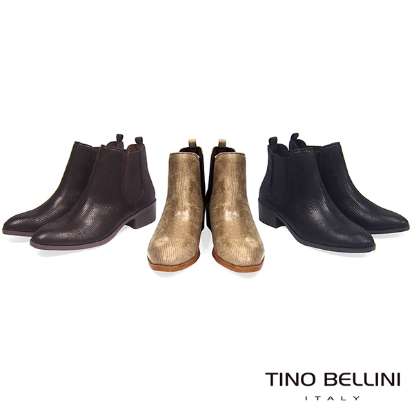 Tino Bellini 英式經典時髦切爾西靴_深咖