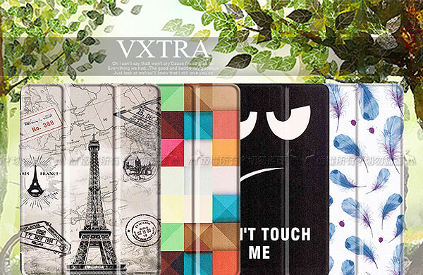 VXTRA三星 Tab S3 9.7吋 文創彩繪 隱形磁力平板皮套