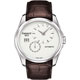TISSOT 天梭 官方授權 Couturier 建構師偏心系列機械腕錶-銀x咖啡/39mm product thumbnail 1