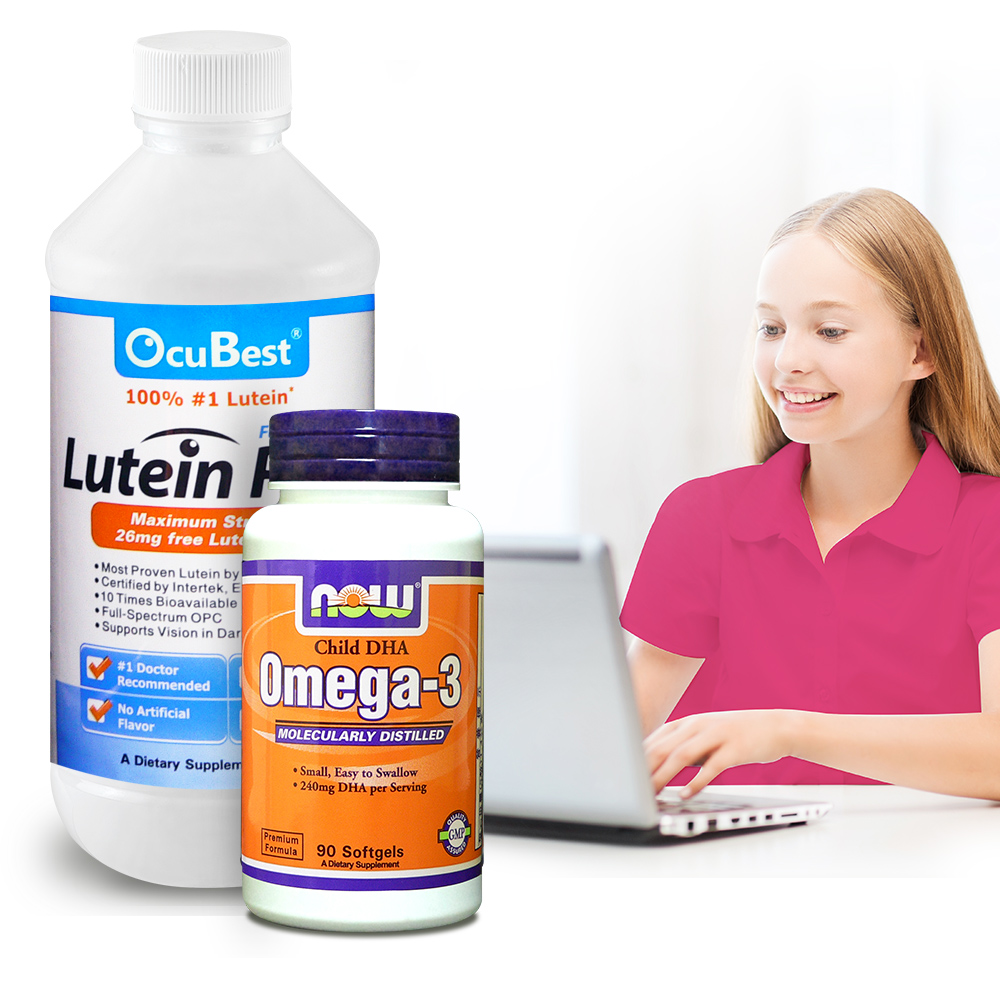 OcuBest－學習特攻組－艾適明專利葉黃素飲+兒童魚油DHA