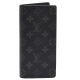 LOUIS VUITTON M61697經典BRAZZA Eclipse帆布折疊長夾(灰) product thumbnail 1