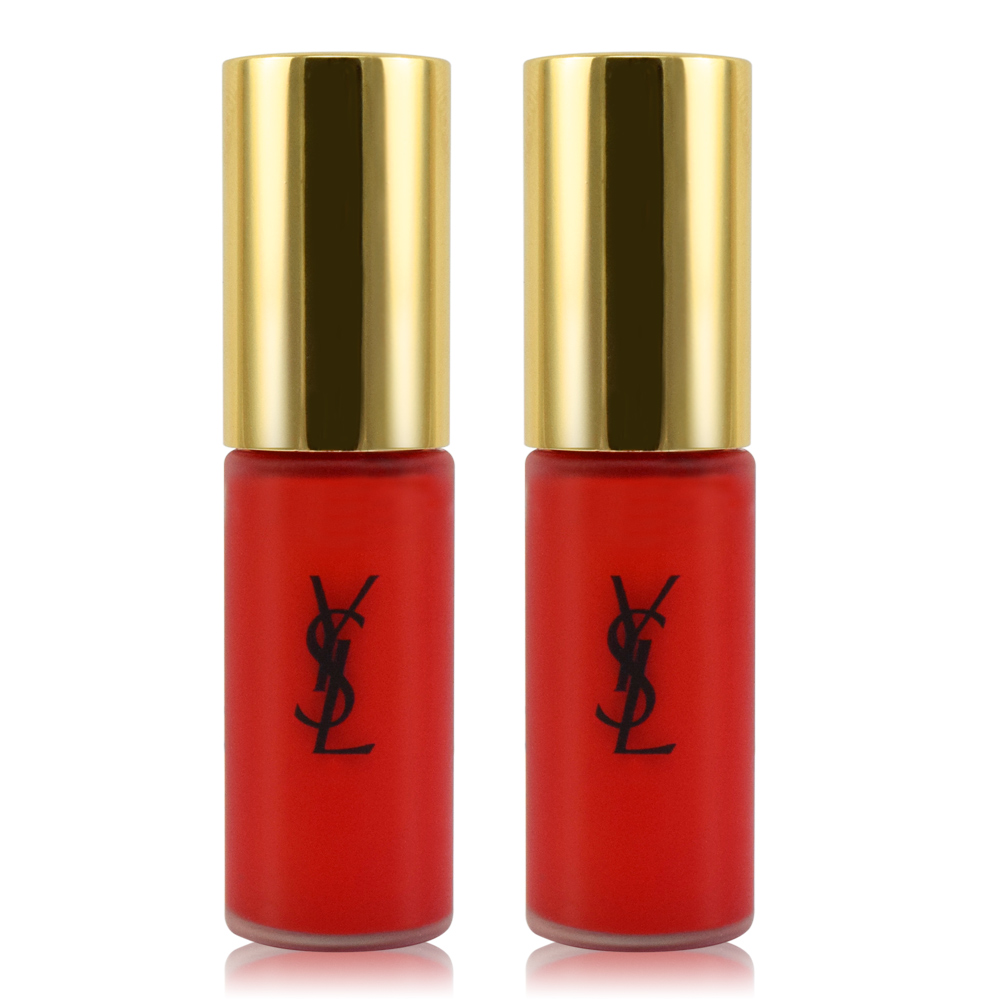 (即期品)YSL 時尚印記絲絨唇露#1紅色印記 3mlx2入