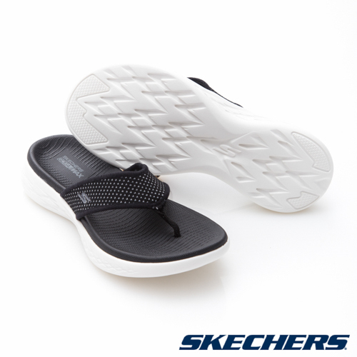 SKECHERS(女)時尚休閒系列ON THE GO 600拖鞋-15300BKW