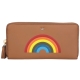 Anya Hindmarch Rainbow 彩虹皮革流蘇拉鍊長夾(棕色) product thumbnail 1