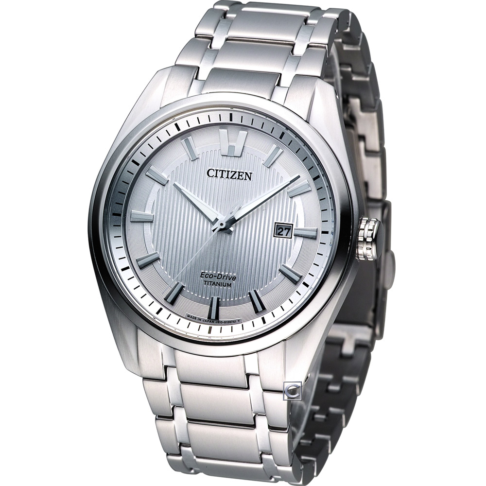 CITIZEN Eco-Drive 超級鈦商務時尚腕錶(AW1241-54A)-銀白/43mm