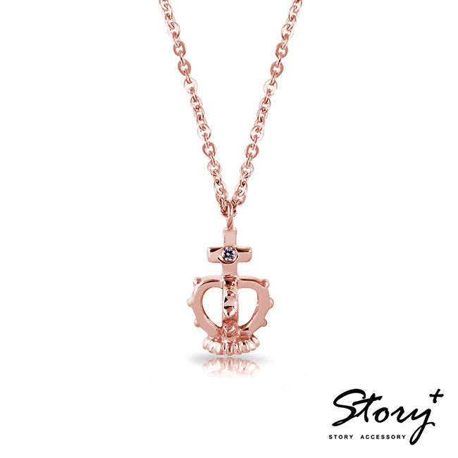 STORY故事銀飾-玫瑰情緣系列-Crown 純銀項鍊