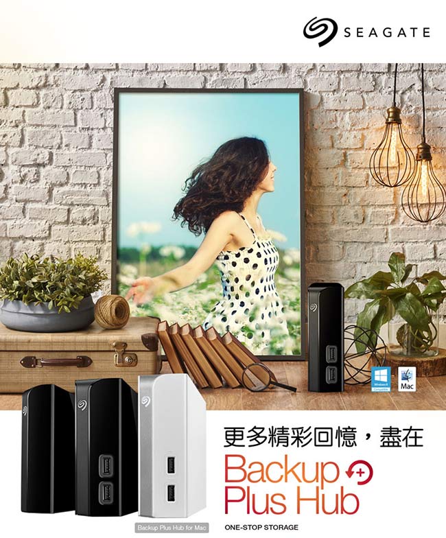 Seagate 10TB Backup Plus Hub Desktop 3.5吋外接硬碟