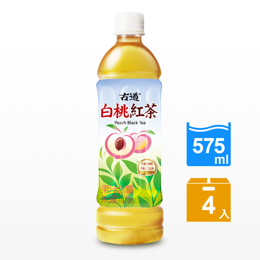 古道 白桃紅茶(575mlx4瓶)
