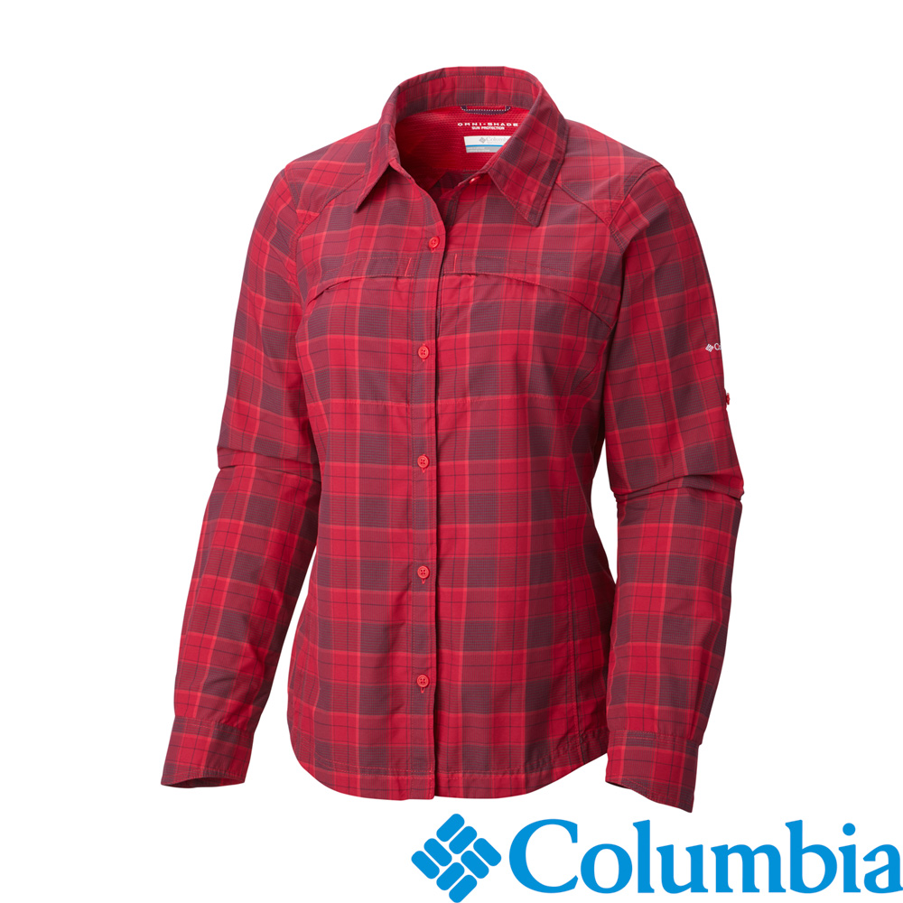 Columbia-長袖防曬30快排襯衫-女用-火紅色-UAL70770FA
