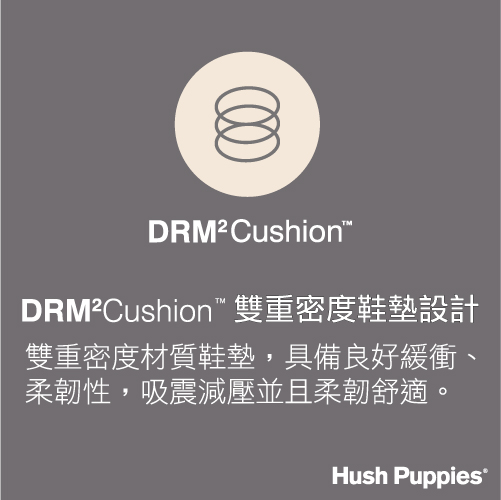 Hush Puppies LETA 舒適跟高涼拖-黑白幾何紋