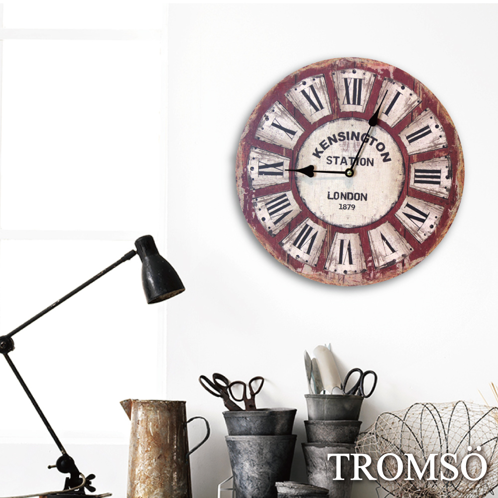 TROMSO無框畫時鐘-倫敦老城(圓形)
