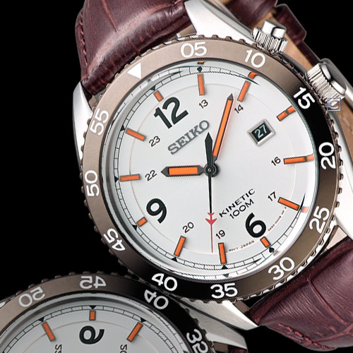 SEIKO 機器戰警時尚腕錶(SKA619P1)-白x咖啡/44mm | Yahoo奇摩購物中心
