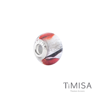 TiMISA《銀河-紅(11MM)》純鈦琉璃 墜飾串珠