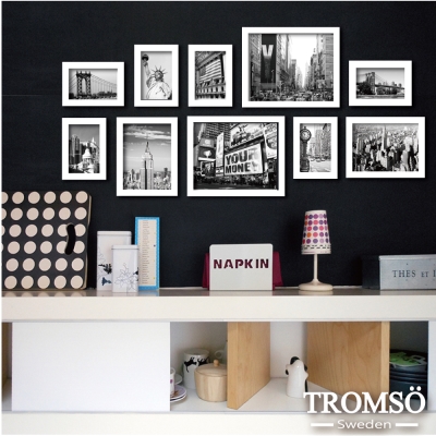 TROMSO風格純白相框牆10框組/紐約白